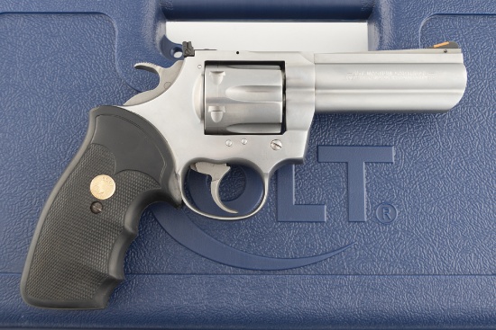 King Cobra Double Action Revolver, .357 MAG caliber, SN BK3296, stainless, 4" barrel, excellent cond