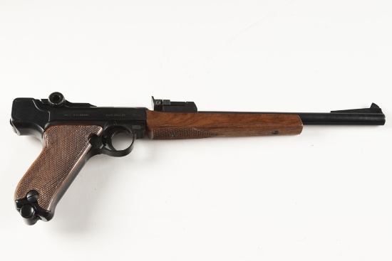 Erma Target, Semi-Auto Pistol, .22 LR caliber, SN 59243, blue finish, 10 1/4" barrel. Sold in origin