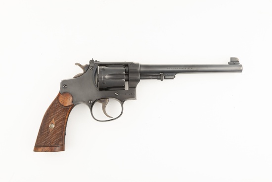 Pre-War, Smith & Wesson Double Action Target Revolver, .22 LR caliber, SN 3045, excellent original b