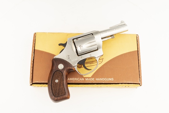 NIB Charter Arms, Bull Dog Double Action Revolver, .44 SPL caliber, SN 190596, nickel finish, 3" bar