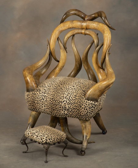 ATTENTION COLLECTORS OF WENZEL FRIEDERICH (1827-1902), HORNED FURNITURE. FRIEDRICH BEGAN HIS BUSINES