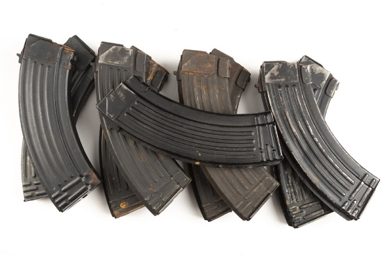 Collection of nine (9) Magazines, with 7.62 x 39 rounds, totalling 170 rounds.