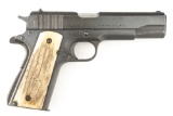Colt Government Model, Semi-Auto Pistol, .45 ACP caliber, SN 341218C, blue finish showing some handl
