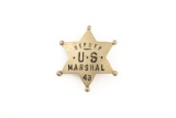 This vintage 6-point Ball Star Badge marked â€œDEPUTY U.S. MARSHAL 43â€ has a small amount of surfa