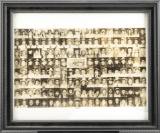 Framed Image of 157 Performers of the Miller Bros. 101 Ranch, dated 1928. Image is by Century, N.Y.,