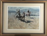 CA Artist James Reynolds Print, hand signed at lower right, hand dated 1975 at lower left, original