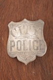 Hand engraved vintage Shield Badge marked â€œCITY POLICEâ€ with nice detailing. Although no marking