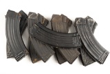 Collection of nine (9) Magazines, with 7.62 x 39 rounds, totalling 170 rounds.