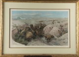 Hand signed Western Print by CA Artist John Clymer, titled 