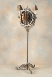 Antique cast iron Parlor Fan made by Luminaire, The Cincinati Victor Co., circa 1920s, in original f