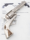Beautiful Engraved Colt SAA Revolver, SN 281692, by well-known Texas Master Engraver, David Wade Har