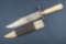 Vintage clip point Bowie, blade is marked 