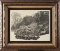 Framed Marble Etching by noted Texas Artist Bassel Wolfe (1932-2020), titled 