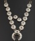 Zuni three piece Silver, mother of pearl, coral, turquoise and black onyx 