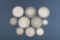 A collection of ten (10) vintage American Silver Coins to include: One O Mint Silver Dollar, dated 1