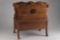 Ornate walnut carved Magazine Stand with full width drawer, excellent original finish and condition,