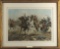 Framed action Print, hand signed at lower right Joe Grandee, 1972, titled 