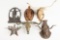 This lot consists of six Items, all steer head related to include: (1) Bronze Steer Head with 11