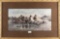 Framed Western Print by San Antonio, Texas Artist Donald M. Yena, titled 