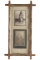 Framed pair of Indian Cabinet Photographs. The top one is marked 