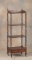 Antique Rosewood Victorian Canterbury (Music Stand), with single drawer footed base, has four shelve