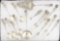 Beautiful partial set of Rose Hildesheimer Pattern Flatware, marked 