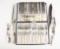 Group of fancy mismatched Silverware totaling 33 pieces with mother of pearl handles. The Late C.W.