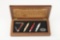 Cased Set of four Folding Pocket Knives made by Case marked 