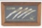 Cased Set of four Case Folding Pocket Knives, blade is marked 