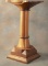 Beautiful antique oversized Pedestal with marble scalloped top, circa 1900, measures 48