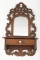 Early Victorian Walnut hanging Shaving Mirror with razor drawer, circa 1880s, measures 22