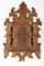 Early Victorian Walnut Hanging Letter Rack, circa 1880s, original estate condition, measures 24