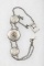 Vintage Silver Watch Chain, 16