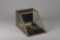 Antique metal and glass, country store Table Model Showcase and contents, case measures 11 1/2