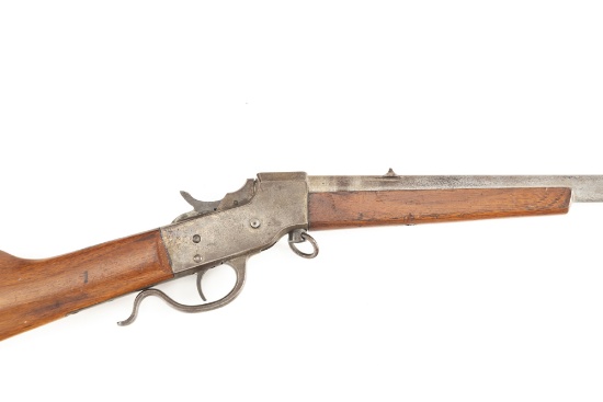 Hopkins & Allen, Model S/S Rifle, Takedown Rolling Block Rifle, .22 caliber, SN 822, gray to brown a