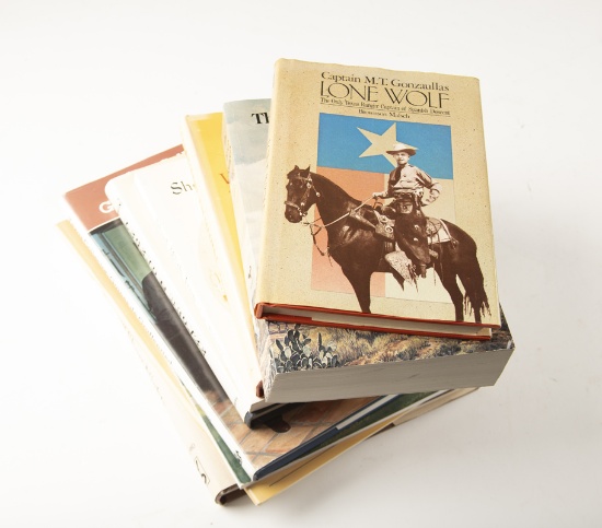 Collection of eight Books from the personal Library of C. W. Lyle to include: (1) "Captain M.T. Gonz