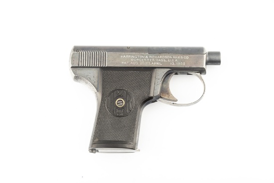 Unique Harrington & Richardson, Self Loader, Semi-Auto Pocket Pistol, .25 caliber, SN 924, excellent