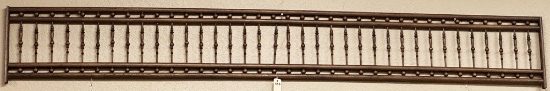 Carved antique Wooden Panel with pierced carving, measures 7 3/4" T x 39 3/8" L. The Late C.W. & Mar