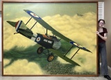 MASSIVE oil on canvas by Aymani Dunn, painted in 2008, measures 86