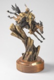 An original Bronze Sculpture by New Mexico Artist Ken Payne (1938-2012), titled 