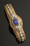 Ladies 14kt white gold diamond watch case and bracelet containing approximately 4.25ctw round brilli