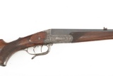 German engraved Single Shot Rifle, 7.7 MM caliber, SN 696, blue finish, 22