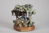 Hand colored Bronze by noted California Artist James P. Regimbal (1949), titled 