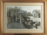Framed Western Print, hand signed at lower right Donald Teague, N.A., 1973. Donald Teague was an Ame