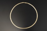 Ladies 14kt yellow gold 6 mm domed omega. Replacement Value: $3,640. The Late Joe & Billie Brownfiel