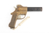 U.S. Issue WWII brass framed Flare Gun made by International Flare Signal Co., Tippecanoe, Ohio, 37