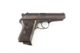 Clska Zbrojovka, Model MP50, Semi-Auto Pistol, .32 ACP caliber, SN 680094, dark gray to brown aged p