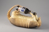 An actual mounted Texas Armadillo made into a bottle holder. This very unique bar item measures 16