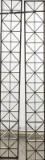 Matching pair of antique beveled glass Side Lights, in excellent condition, measuring 8 1/2