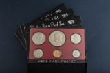 Group of five (5) uncirculated cased 1978 U.S. Proof Sets, totaling 30 coins. Each set contains 6 Co